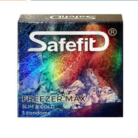 [ MUA TO TẶNG NHỎ ] - Bao Cao Su safefit FreezerMax , Siêu mỏng, mát lạnh tuột đỉnh, chính hãng - 13 cái