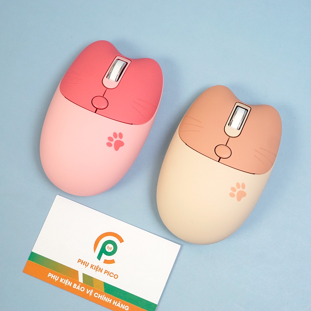 Chuột hồng không dây Wireless - Chuột máy tính không dây dễ thương cute hình thú đối thủ của Logitech - Dây quấn chuột