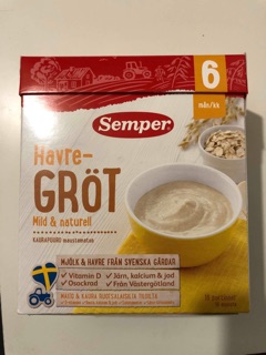 Bột ăn dặm Semper Nga