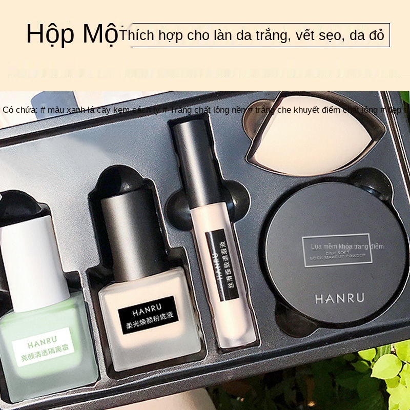 ☏๑♚Kem nền BB kháng nước Dưỡng ẩm  che khuyết điểm Cách ly và kiểm soát dầu lâu dài, không phấn phủ, trang nền, trọn bộ | BigBuy360 - bigbuy360.vn