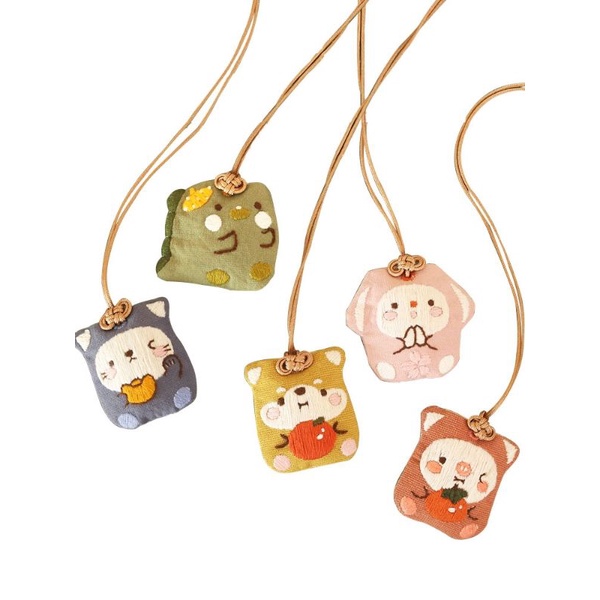 (HÀNG ORDER) Set nguyên liệu làm túi phước Omamori handmade.