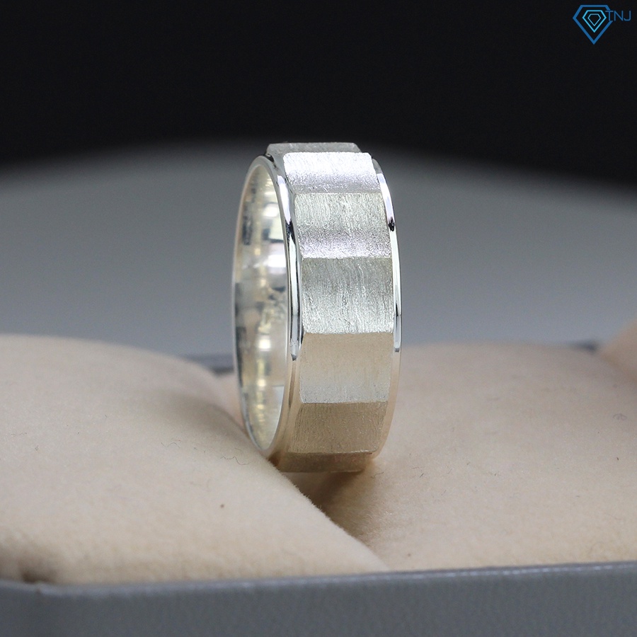 Nhẫn bạc thật nam bản vừa không đá chất cá tính NNA0223 Trang Sức TNJ