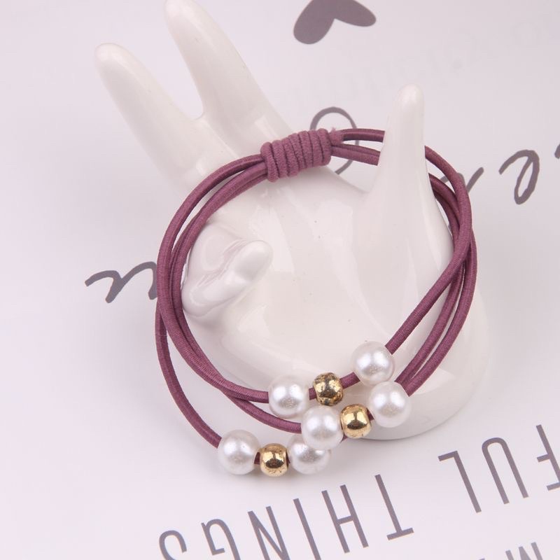 Dây cột tóc đính hột bẹt nhiều màu sắc BIKINISUNSHINE KM-01