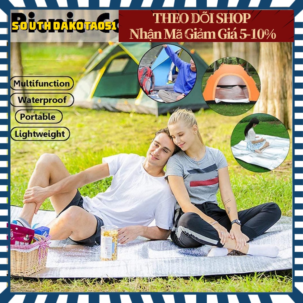 [Hàng Sẵn] Chiếu ngủ văn phòng buổi trưa, Tấm thảm trải lót bạc gấp gọn cách nhiệt chống nước cho cắm trại bãi biển【Southdakota051】