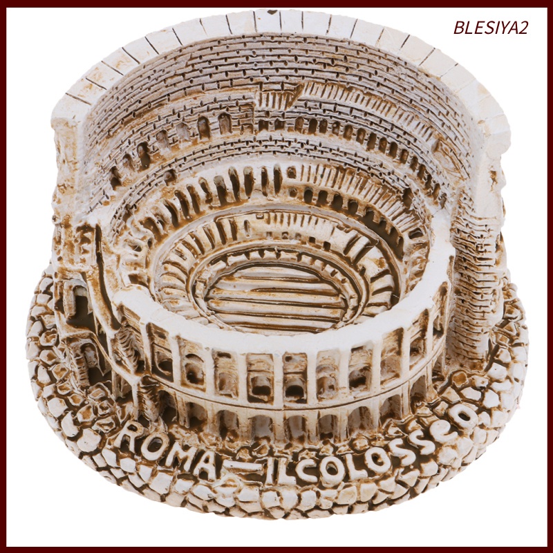 [Blesiya2] Đất Sét Resin Nghệ Thuật La Mã Colosseum Buildind Landmark Cho Bàn Cát Diorama