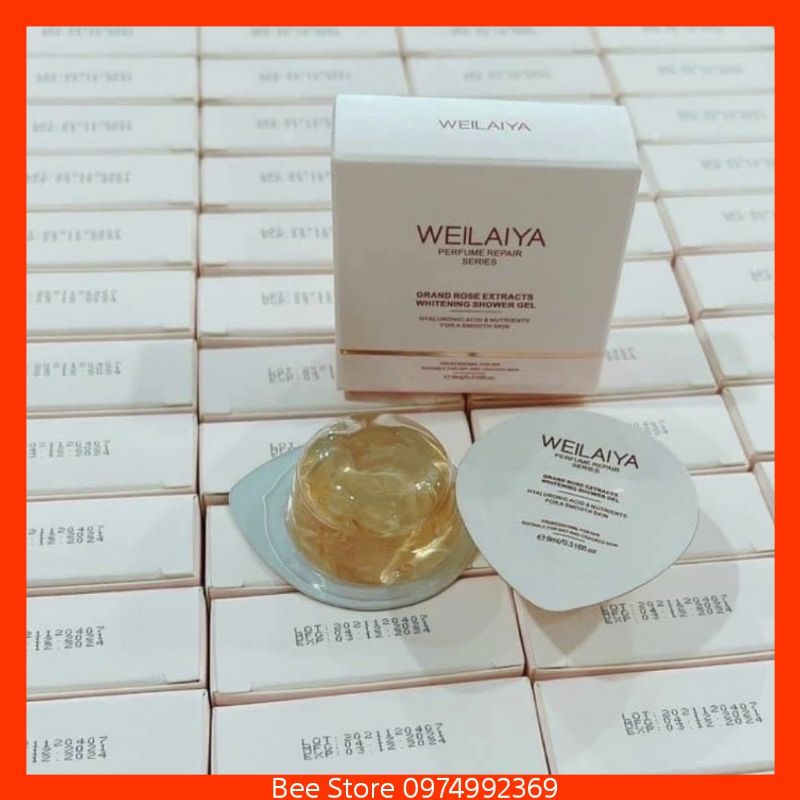 Sữa tắm nước hoa Weilaiya tinh chất hoa hồng Damask 9ml