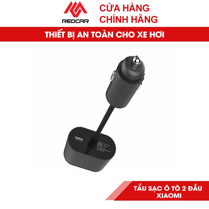 Tẩu Sạc Ô Tô Xiaomi Roidmi 2S, Tẩu Sạc Hai Đầu Công Suất 120W, Chất Liệu Nhựa Thép Không Gỉ