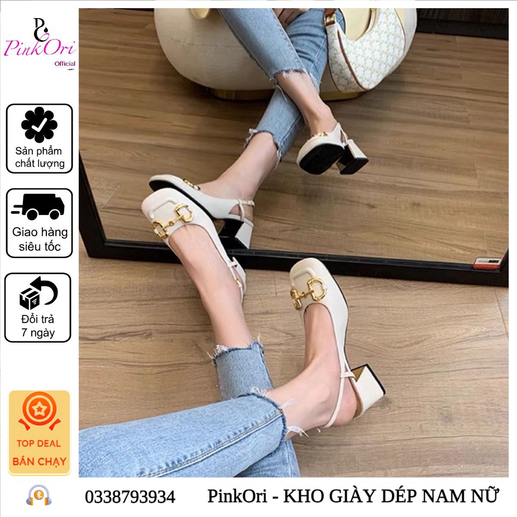 Mã N3CN - Giày Guốc Xích Mắt To Kiểu Dáng Thời Trang - PinkOri