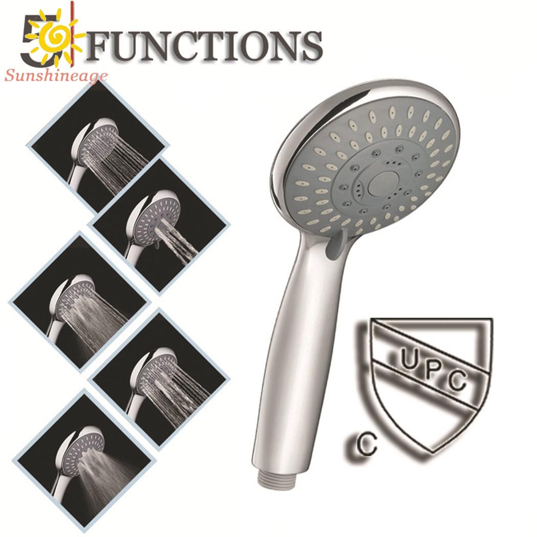 Đầu Vòi Hoa Sen 1 / 2 &quot;5 Chế Độ Điều Chỉnh Được Bằng Thép Không Gỉ