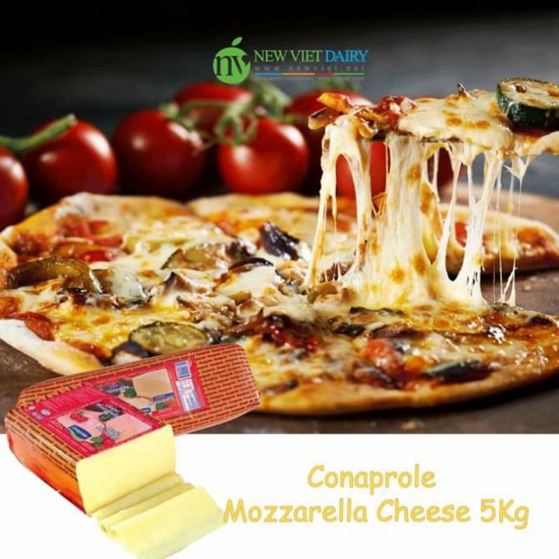 [Mã GROSALE2703 giảm 8% đơn 250K] Phomai Mozzarella Urugoay Conaprole cắt lẻ 1kg