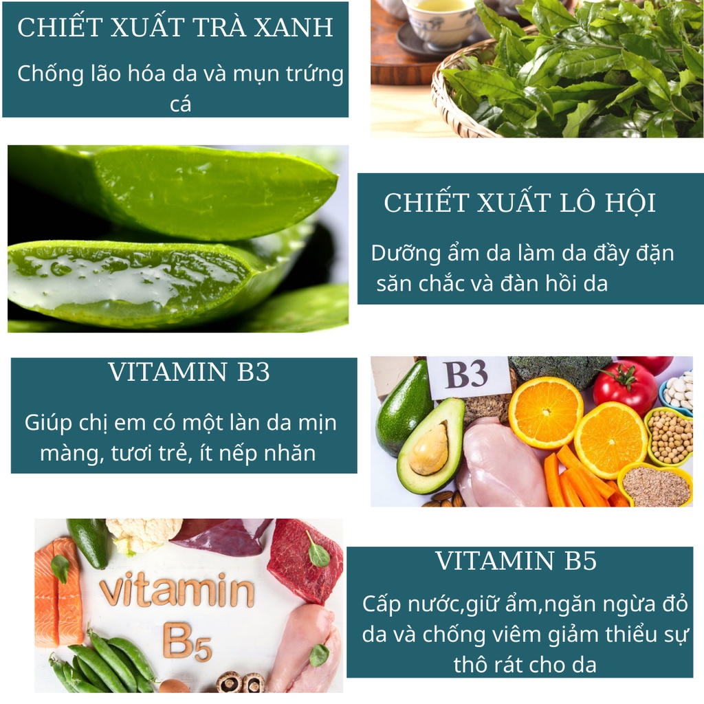 Mặt Nạ Dưỡng Da Green Tea Mask Quyên Lara Dạng Gel Giúp Dưỡng Ẩm,Làm Mềm Da,Thu Nhỏ Lỗ Chân Lông Căng Mịn Trắng Hồng 50G