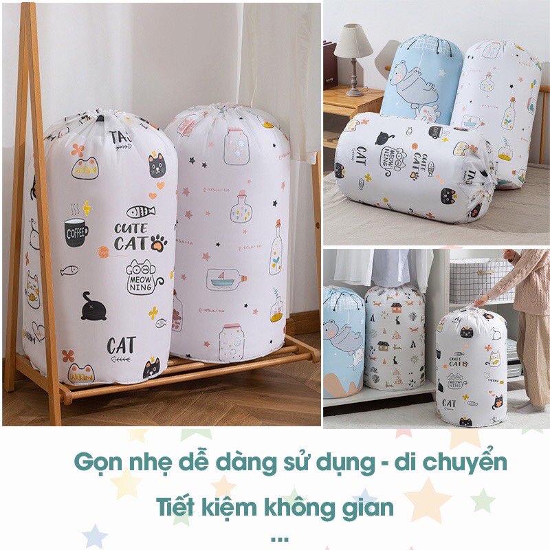 Túi đựng chăn màn,quần áo vải không dệt,Túi quần áo gấp gọn