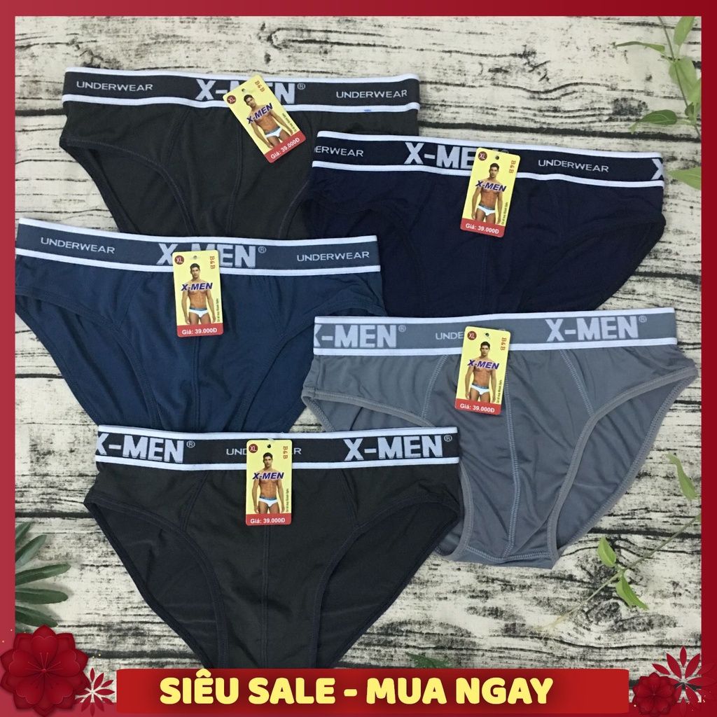 Quần Lót Nam Cao Cấp ( 5 cái ) X.men cho mọi lứa tuổi. quần sịp xì nam hàng VN