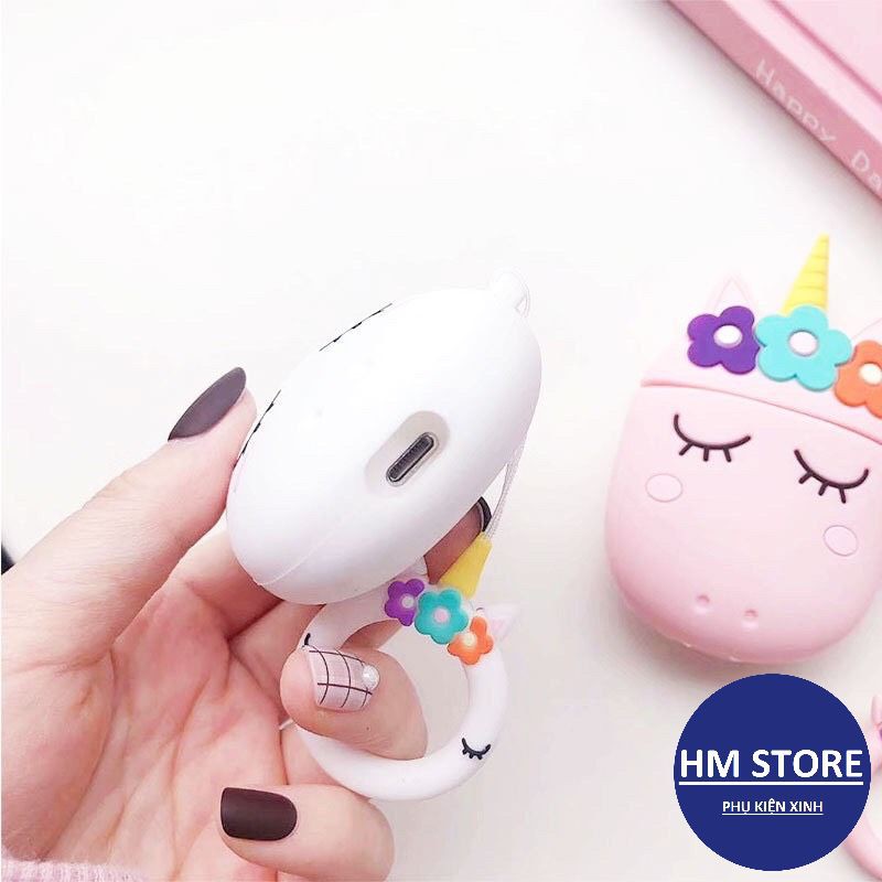 Case Airpod 1 2 Pro Vỏ Ốp Bọc Tai Nghe Airpod Hình Unicorn Nhiều Mẫu Dễ Thương Chất Liệu Silicon Dẻo