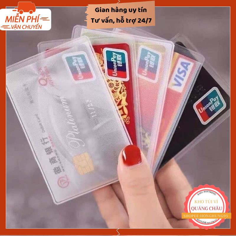 Combo 5 chiếc Vỏ Bọc Thẻ ATM, Bao Túi Đựng Thẻ Sinh Viên, Nhân Viên, Học Sinh, Card Visit, CMND, Căn Cước Công Dân, Bằng