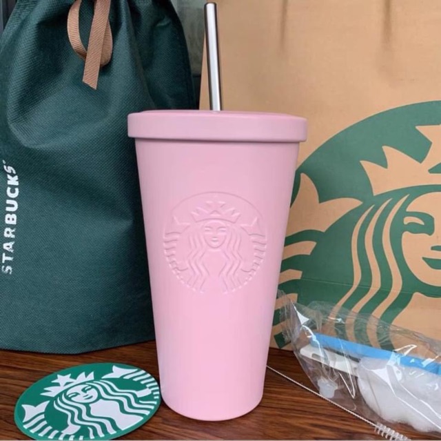 FREESHIP + mua kèm Gấu Starbucks xịn xò❤Cold Cup Starbucks Pátel❤️