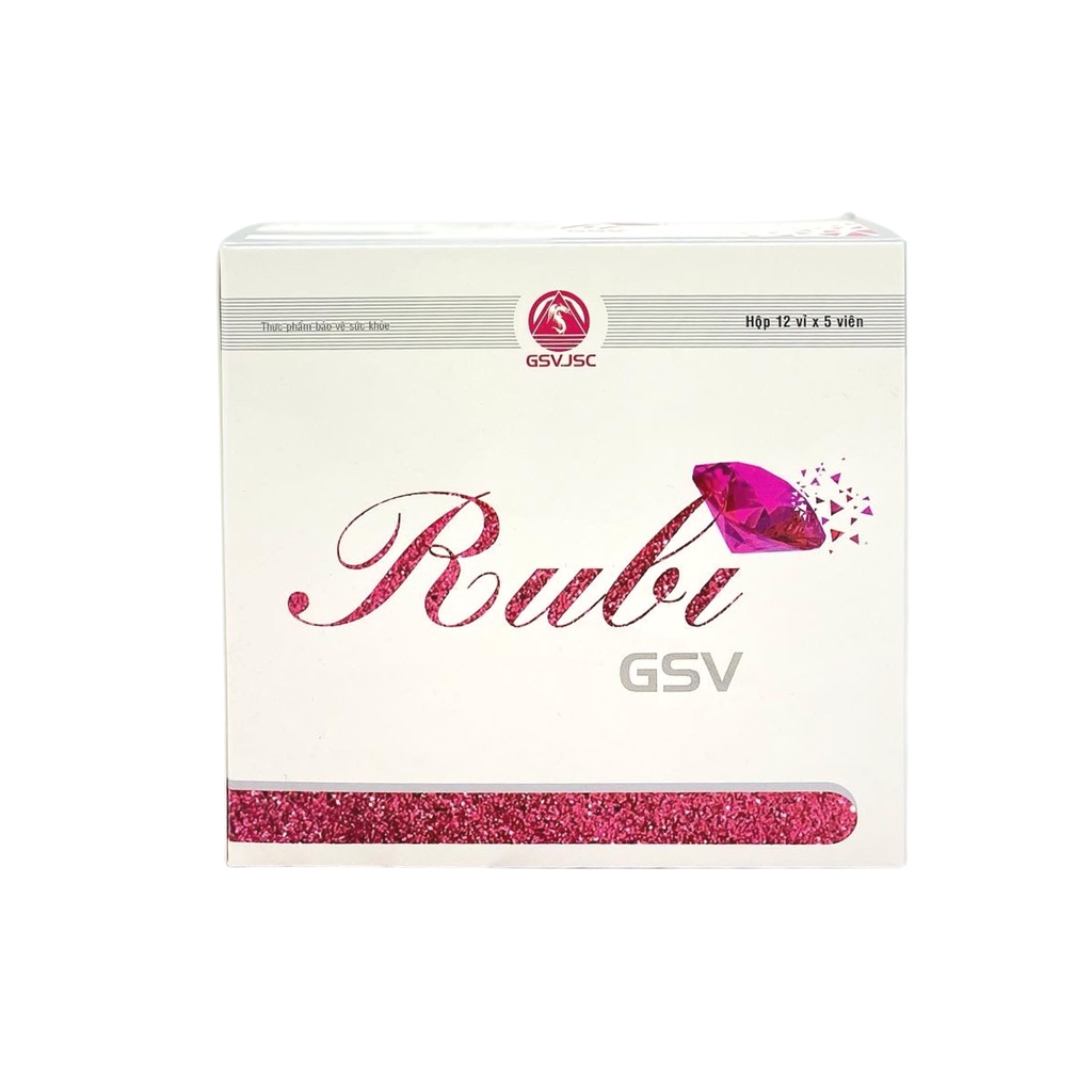 Viên Uống Rubi GSV 60 Viên - Giúp Đẹp Da, Giảm Sạm, Nám