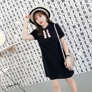  Đầm suông viền bèo cổ fullsize từ 40-120kg