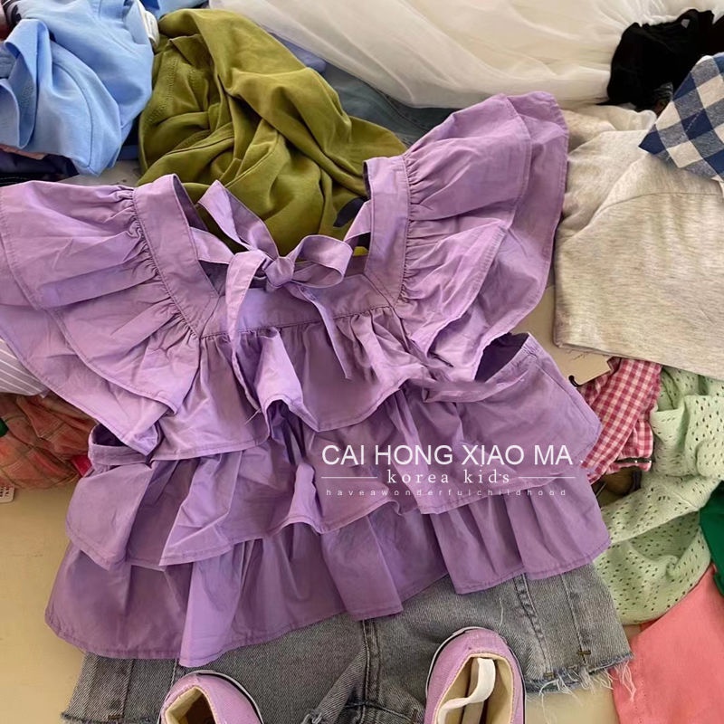 Bộ Đồ Hai Mảnh Thời Trang Hàn Quốc Mùa Hè 48 Giờ Cho Bé Gái