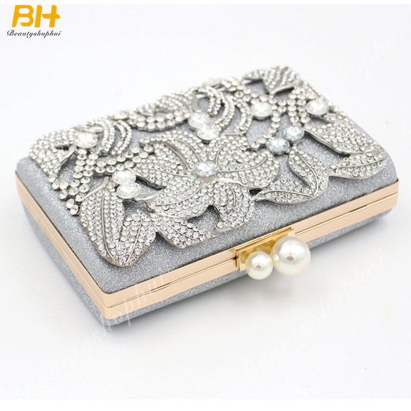 Túi Xách Nữ Đính Ngọc Trai Phong Cách Âu Mỹ Sang Trọng Thời Trang