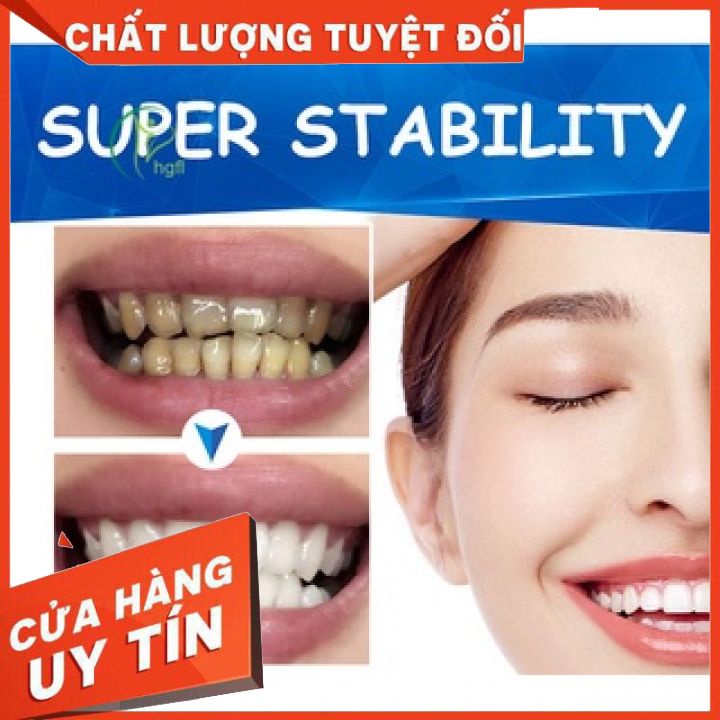 Miếng dán trắng răng Advanced Teeth Whitening Strips hiệu quả, tiện lợi. 1 hộp 14 bao 28 miếng.