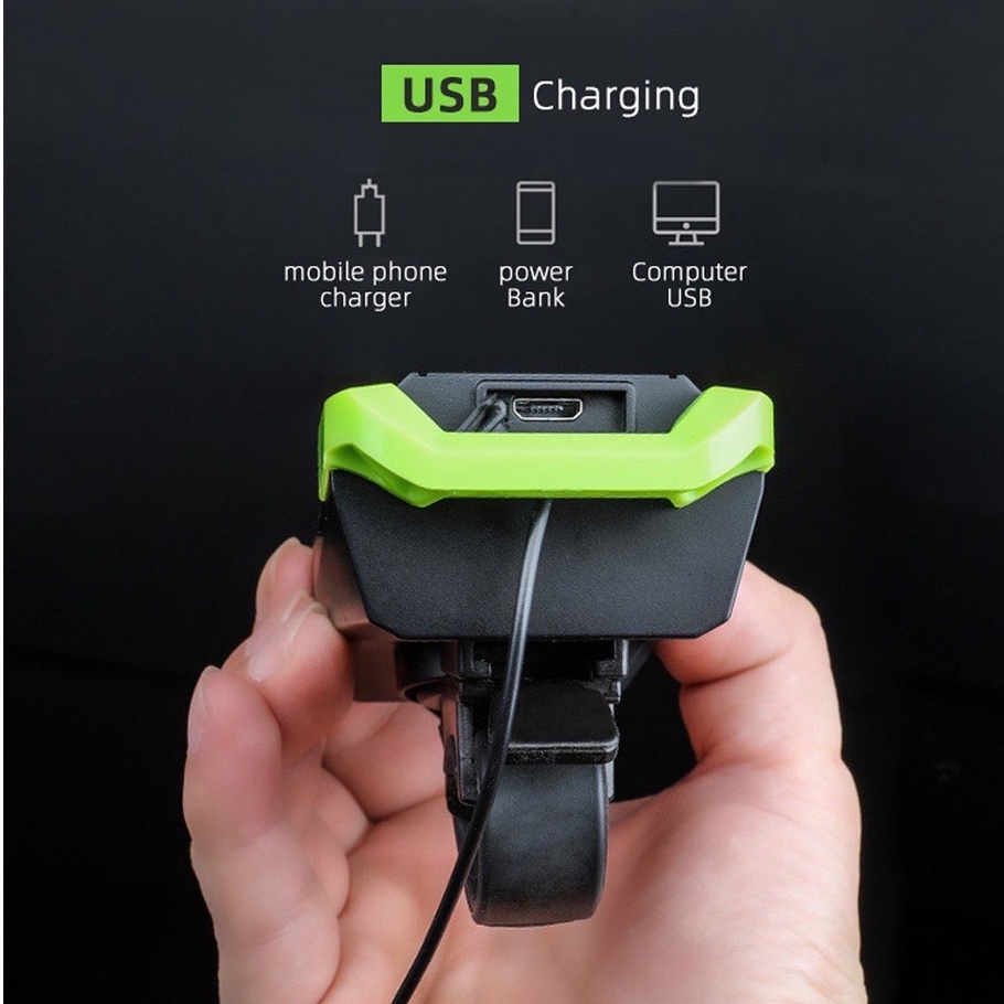 Đèn kiêm còi cho xe đạp contermet không dây 3 in 1