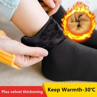 Tất ngủ sàn liền mạch bằng vải Cashmere dày ấm áp dành cho nữ