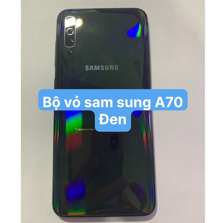 Bộ vỏ sam sung A70 - gồm lưng, xương, sườn, kính camera và phím nhựa