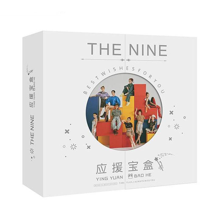 Hộp quà The Nine viền tròn có poster postcard bookmark banner huy hiệu album ảnh