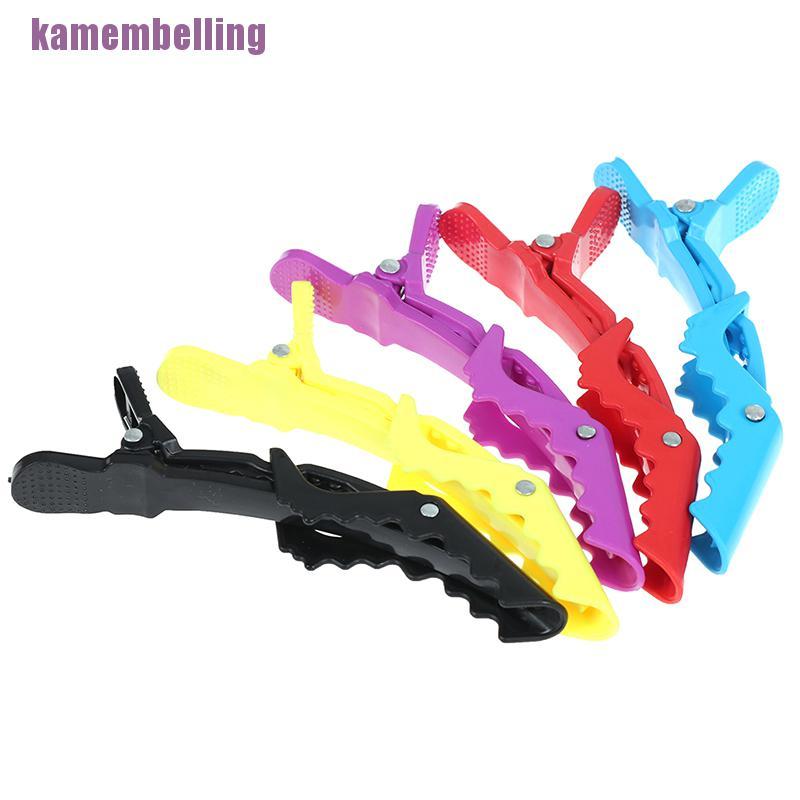 Set 5 Kẹp Tóc Màu Nhám Chuyên Dụng Cho Salon Làm Tóc