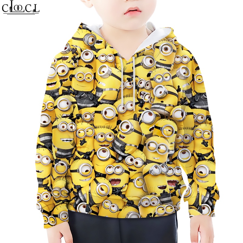 Áo Hoodie In Hình Minion Thời Trang Dành Cho Trẻ Em