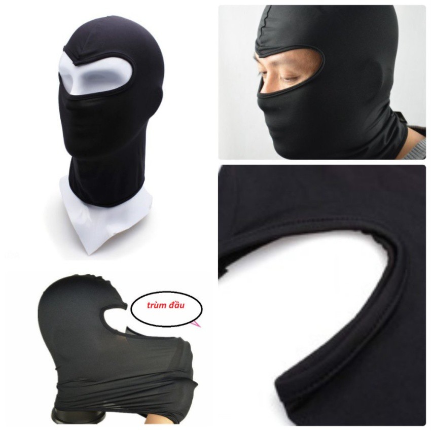 Khăn trùm mặt nạ đi phượt NINJA (Đen)