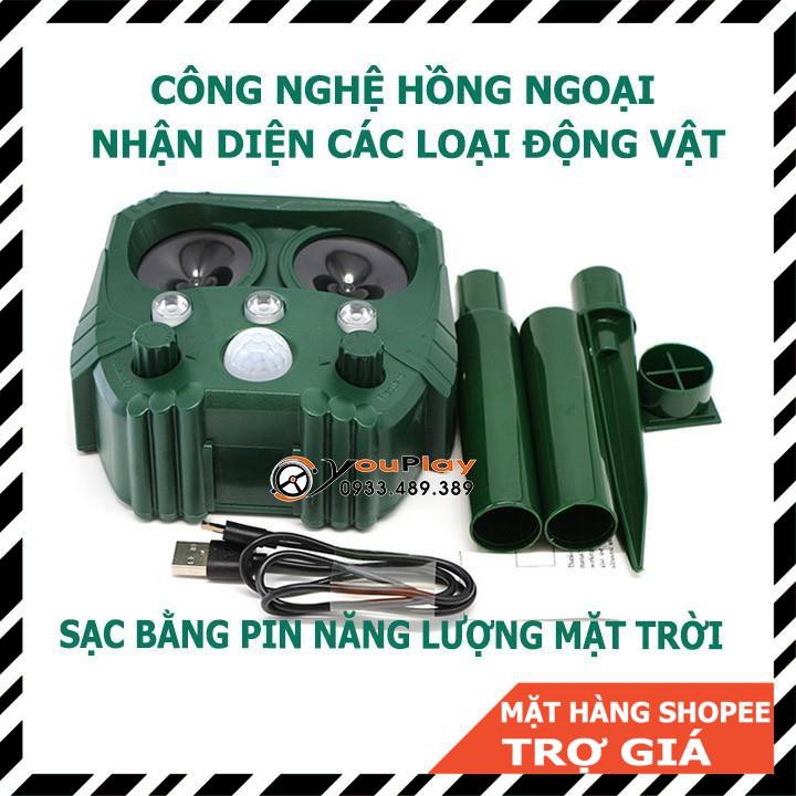 [ROBOT ĐUỔI CHUỘT] Cú mèo chuyên đuổi chuột, chó, mèo... hiệu AMB A3, máy đuổi chuột, máy đuổi chó, máy đuổi động vật