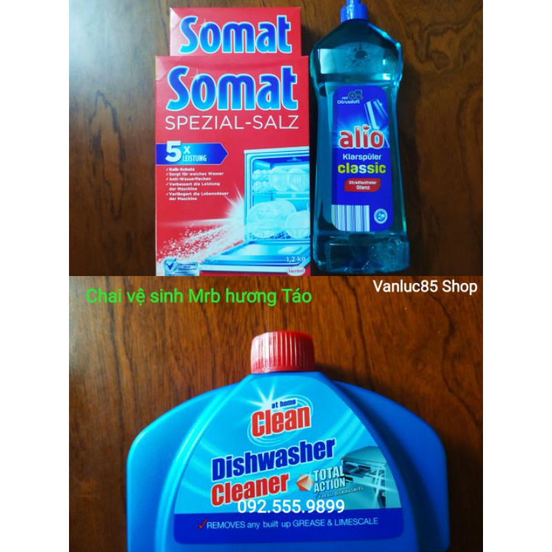 Combo 2 muối Somat + Bóng Alio + Vệ sinh mrb Homeclean