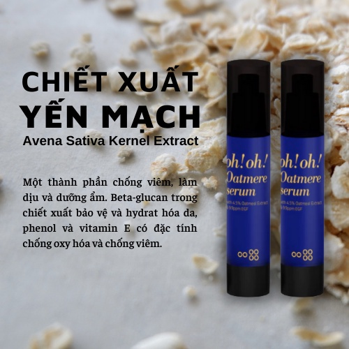 Tinh Chất Tế Bào Gốc, Tái Tạo Da oh!oh! Oatmere Serum   | Chính hãng