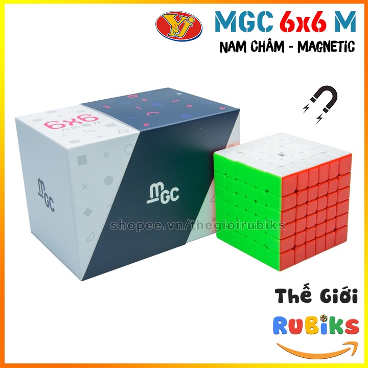 Rubik 6x6 YJ MGC 6x6 Có Nam Châm Stickerless Khối Rubic Lập Phương 6 Tầng (Hãng Mod)