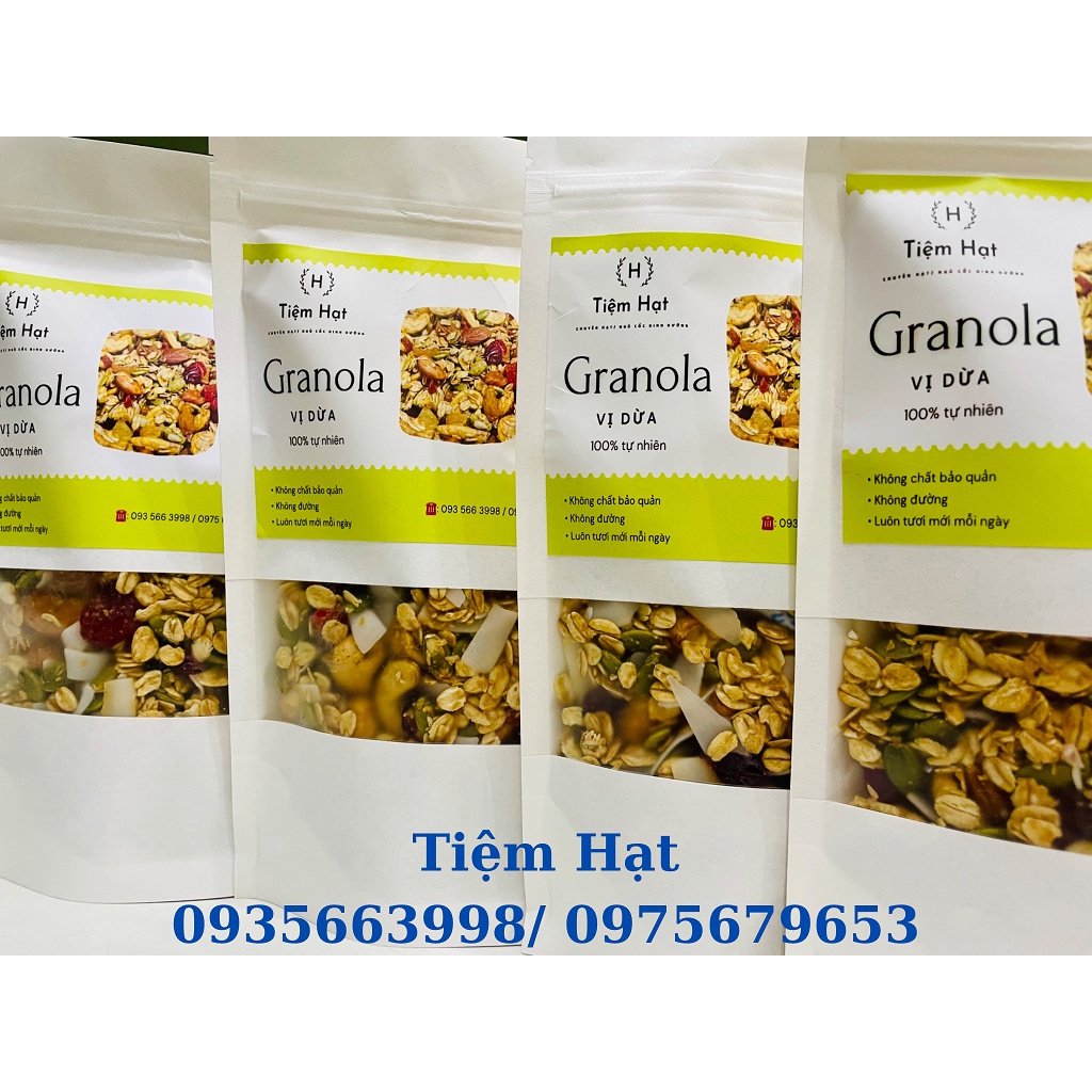 Granola siêu hạt ăn kiêng ngũ cốc giảm cân dinh dưỡng eat clean không đường Tiệm Hạt