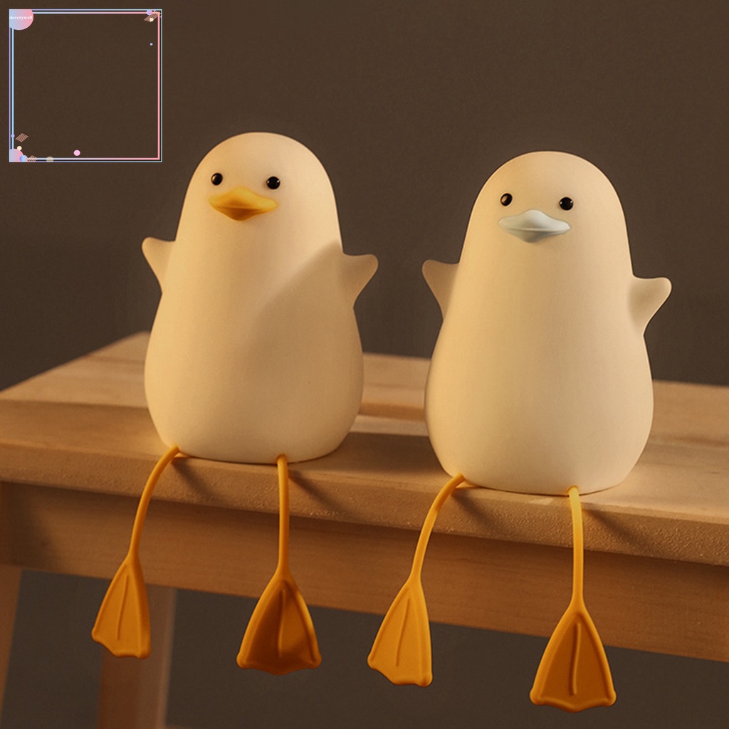 Đèn Ngủ Cảm Ứng Tự Động Tắt Mở Tự Động Hình Chú Vịt Con Dễ Thương Cho Bé