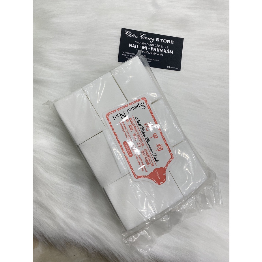 Giấy lau gel xịn cứng không xù lông túi 1000 miếng