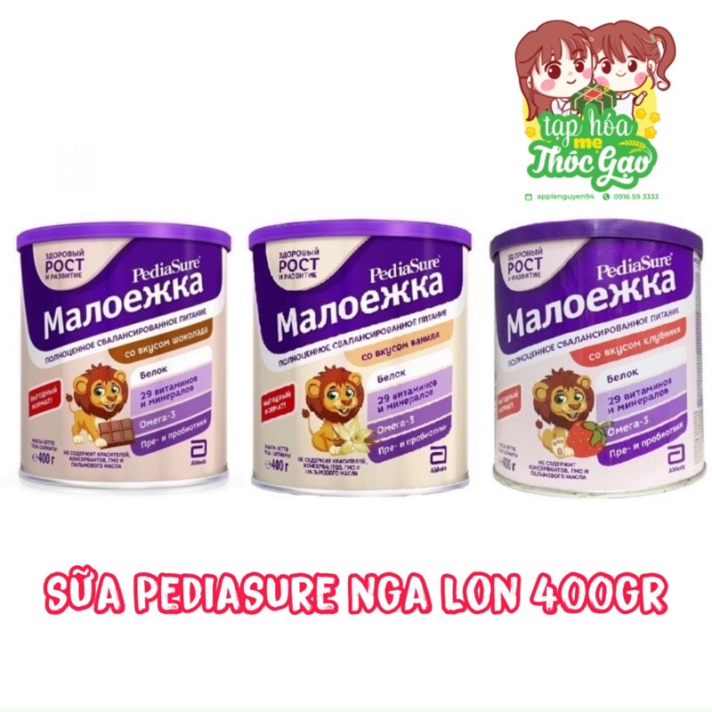 Sữa Pediasure Nga dạng bột lon 400gr , 850gr