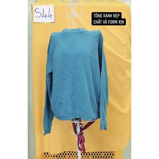 áo sweater xanh đẹp size M.S44