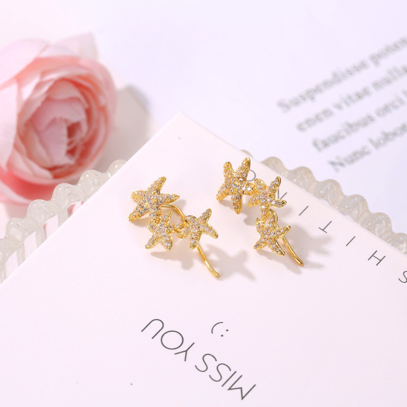 Korean Style Starfish Earrings