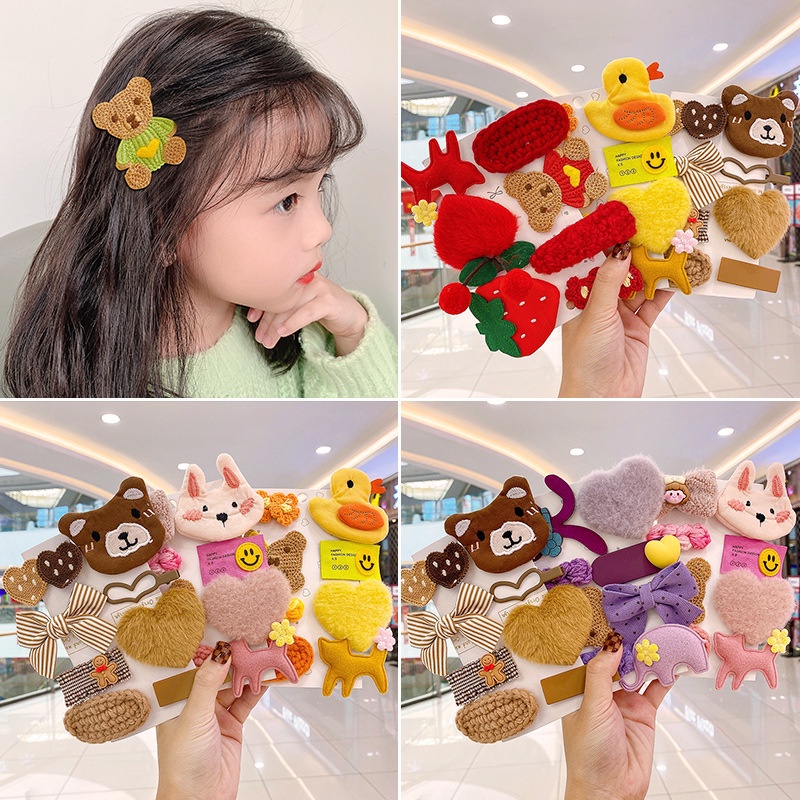 Set 8 Kẹp Tóc Hình Trái Cây Dễ Thương Phong Cách Hàn Quốc 2022 Cho Bé Gái