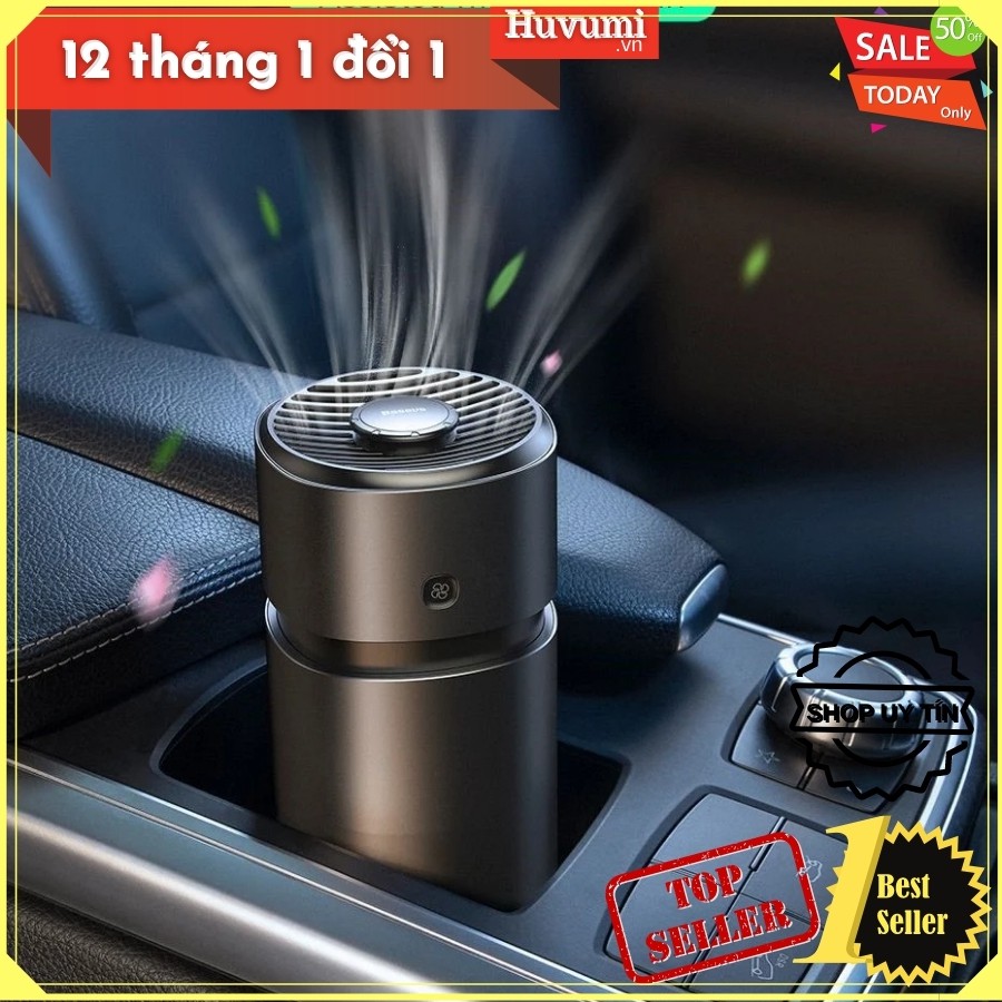 [Chính hãng-Sẵn] Máy khử mùi và lọc không khí dùng cho xe hơi Baseus Breeze fan Air Freshener (with Formaldehyde)