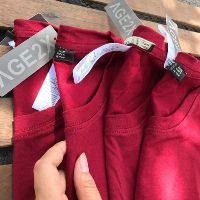 Áo Thun Trơn AGE2X Màu Đỏ Đô