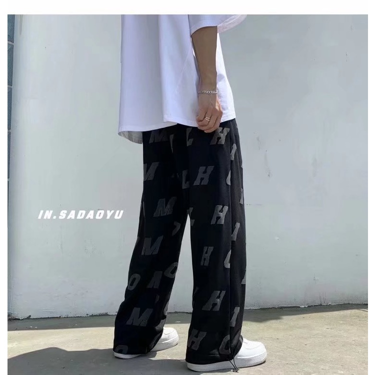 Quần Dài Thể Thao Nam In Chữ Thời Trang Năng Động