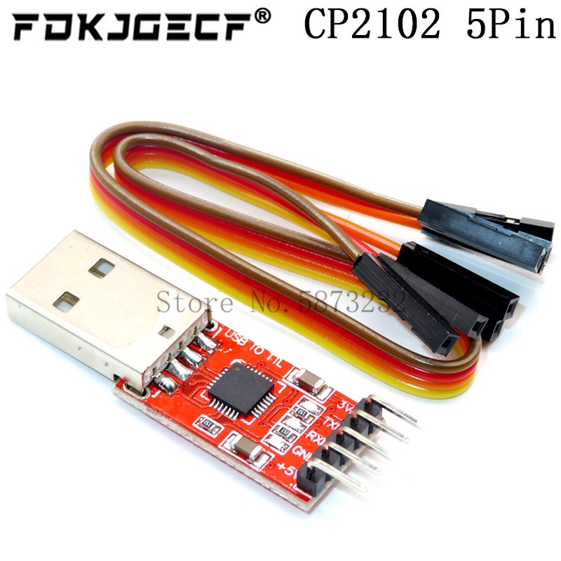 Mô Đun Chuyển Đổi CP2102 Micro USB 2.0 Sang UART TTL 5PIN Thay Thế FT232 USB Sang TTL CH340G PL2303 Cho arduino
