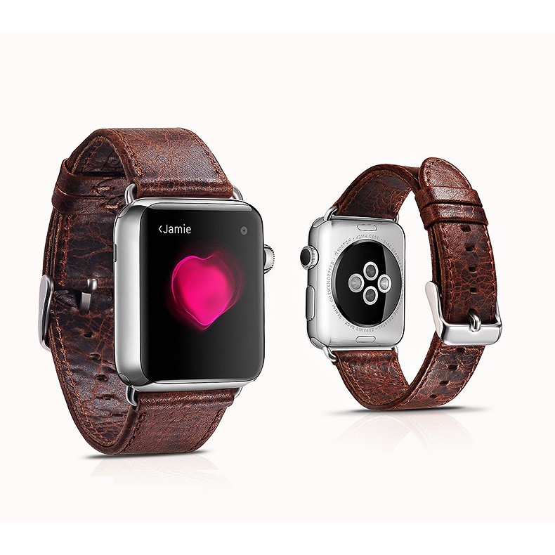 Dây da thật cao cấp Icarer cho Apple Watch