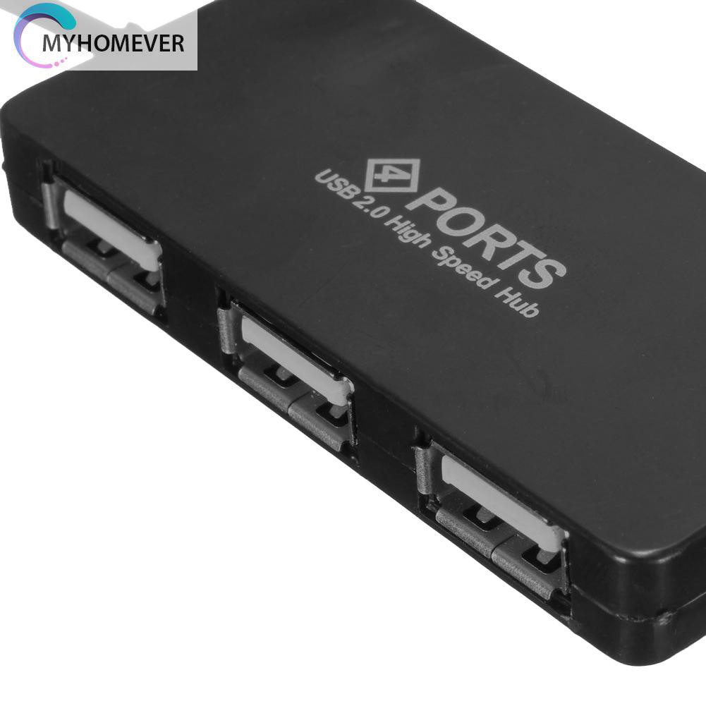 myhomever 4 Ports High Speed USB 2.0 Hub Multi Splitter Expansion for PC Laptop