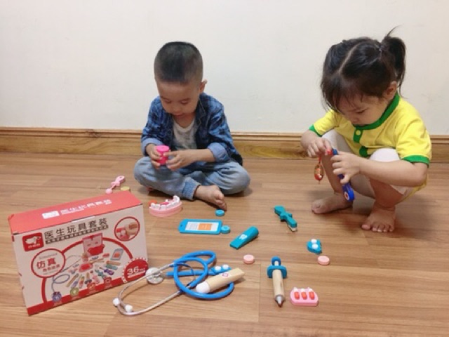 [Mã LIFETOYS1 giảm 30K đơn 99K] Bộ Đồ Chơi Gỗ Bác Sĩ Nha Khoa Bằng Gỗ Cao Cấp